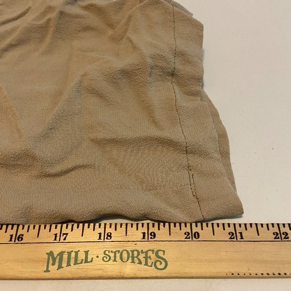 J Jill Women L Crop Pull On Pant Beige Crinkle Elastic Stretch Waist Lightweight - Picture 9 of 10